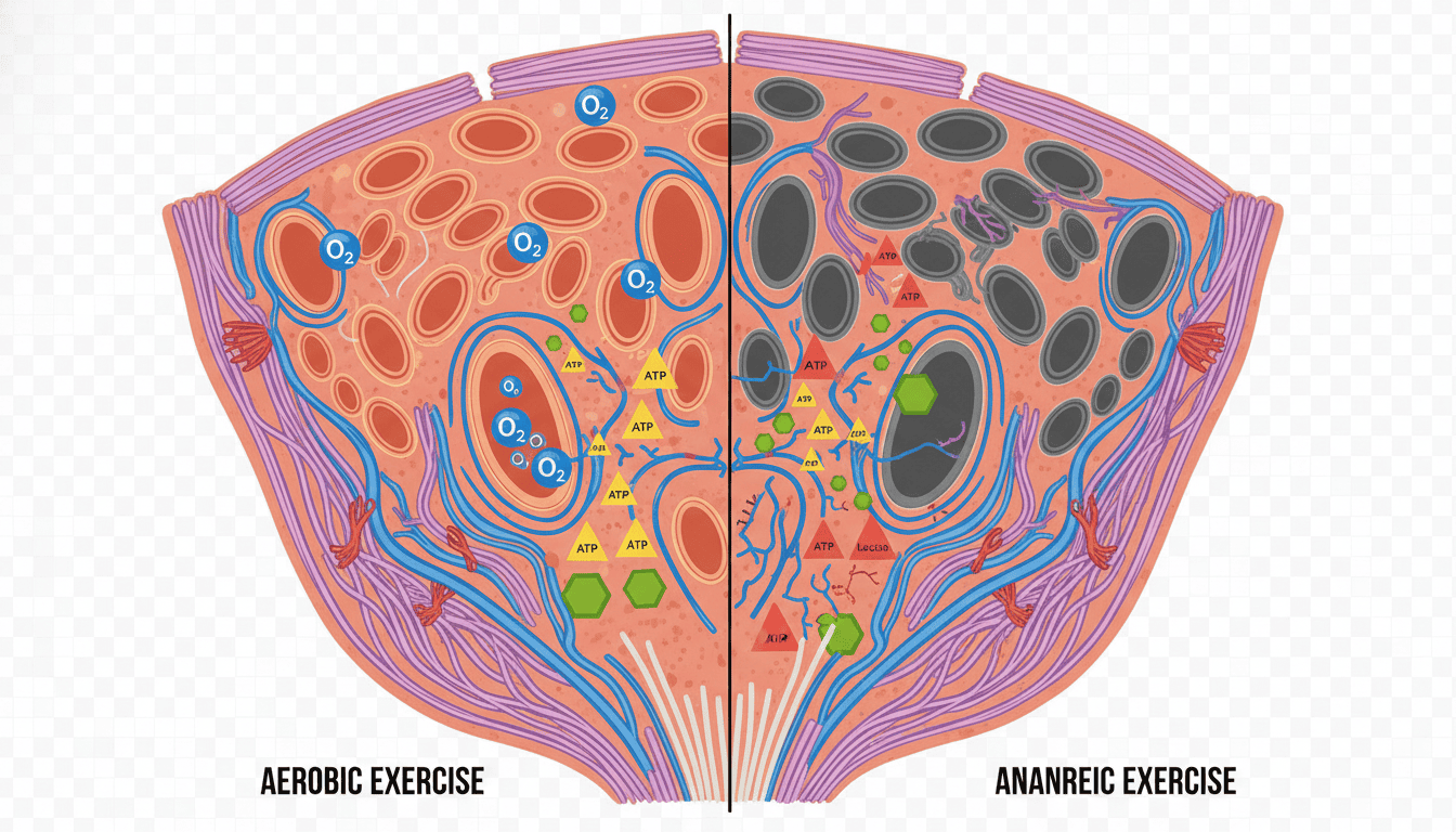 Featured image for Inside the Cell: How Aerobic and Anaerobic Exercise Transform Cellular Energy Production