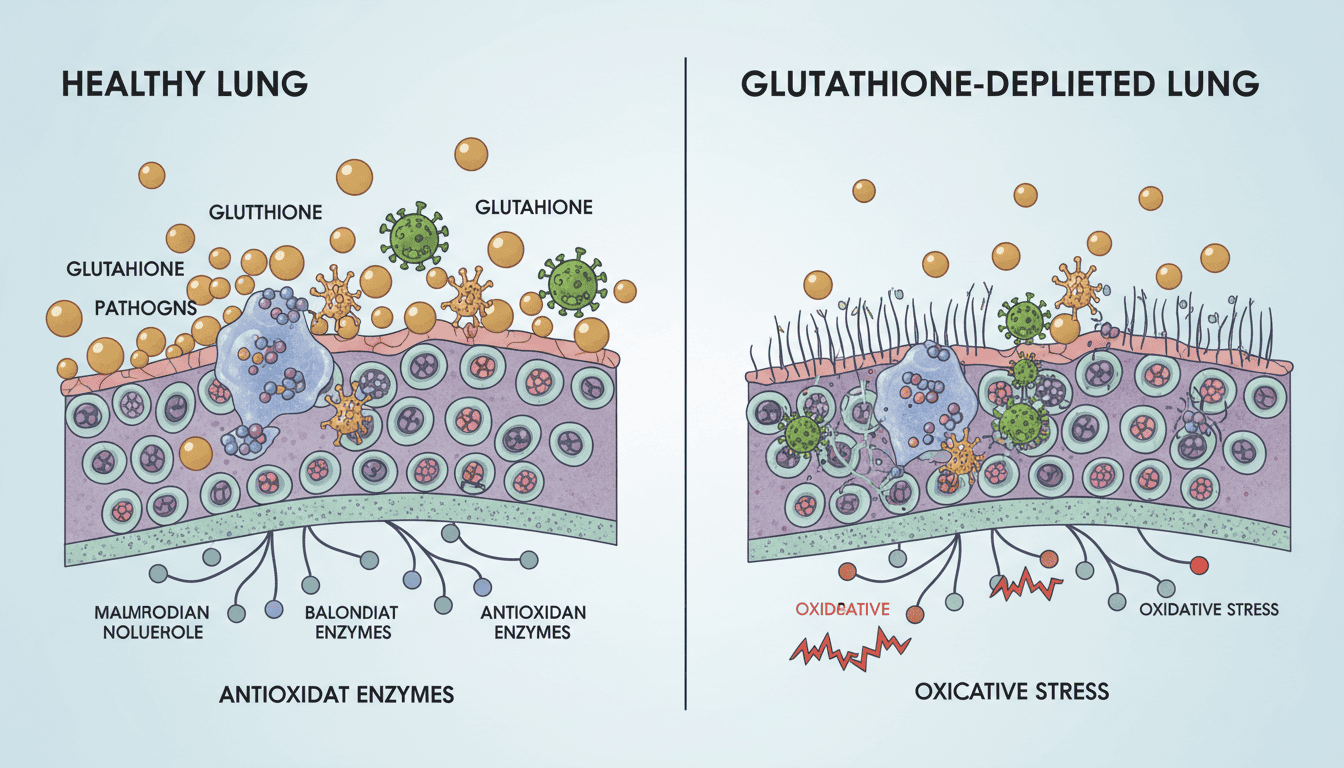 Featured image for How Glutathione Depletion Affects Your Lungs’ Defence Systems