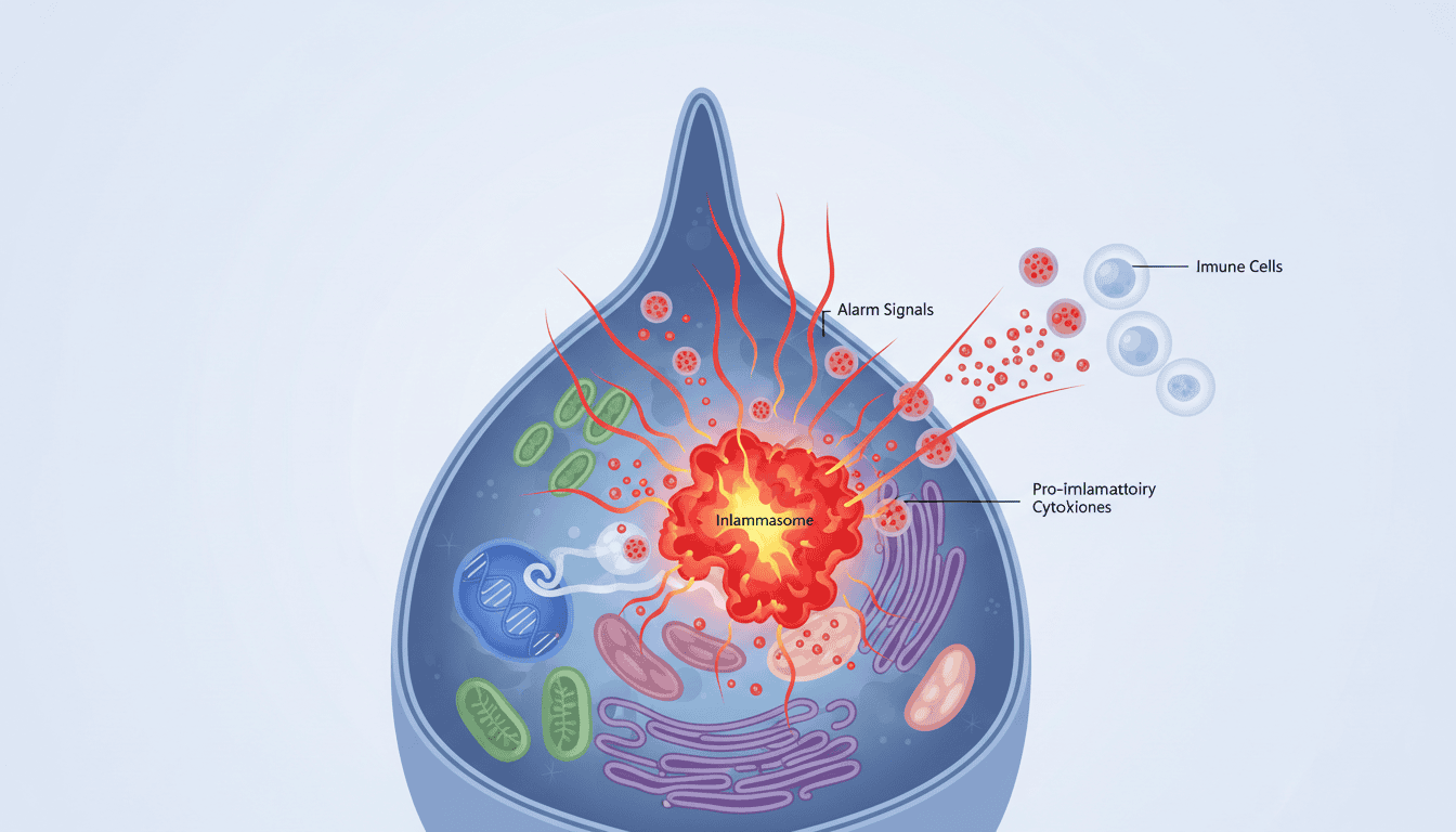 Featured image for The Cellular Fire Alarm: How Inflammation Begins Inside Your Cells