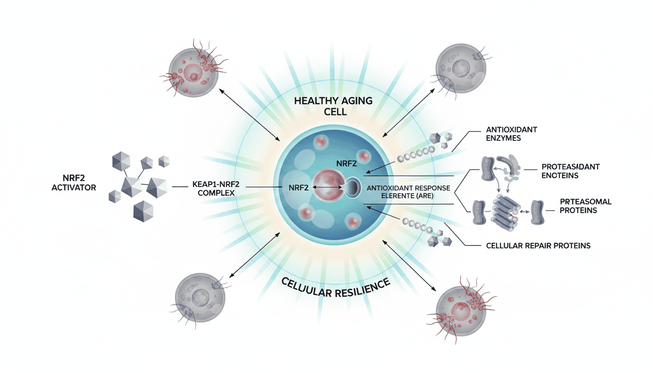 Featured image for How NRF2 Activation Helps Cells Age Well