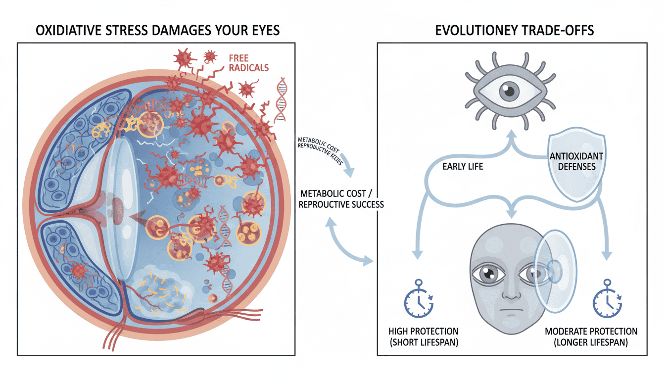 Featured image for How Oxidative Stress Damages Your Eyes and Why Evolution Didn’t Prevent It