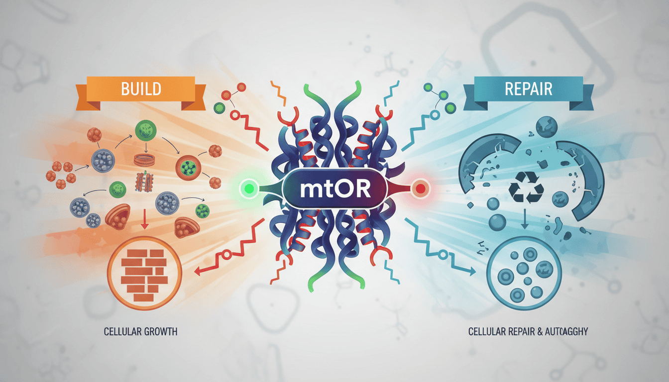 Featured image for mTOR: The Cellular Growth Switch That Controls When Cells Build and When They Repair