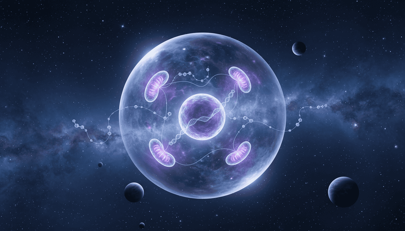 Featured image for How Mitochondria's Secret Peptide Keeps Cells Alive in Space